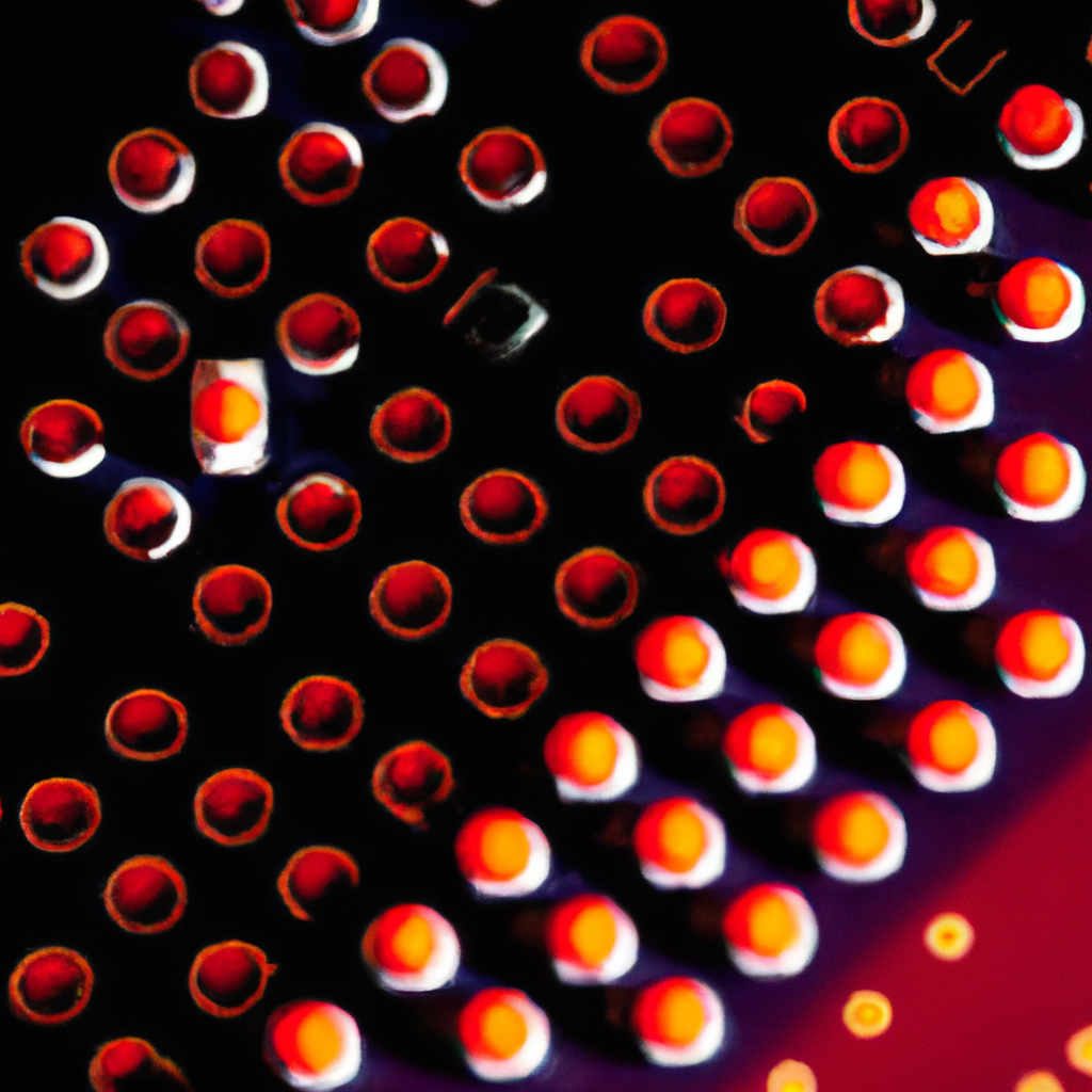 Close-up of sensor node and connectors with warm candy accents